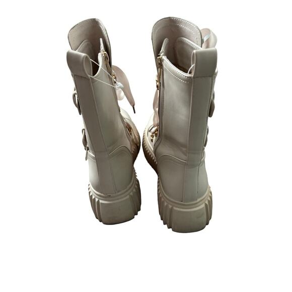 Vivianly Lace-Up Chunky Platform Boots Women’s 9.5 — Rave Cyber Y2K Space - Picture 3 of 7